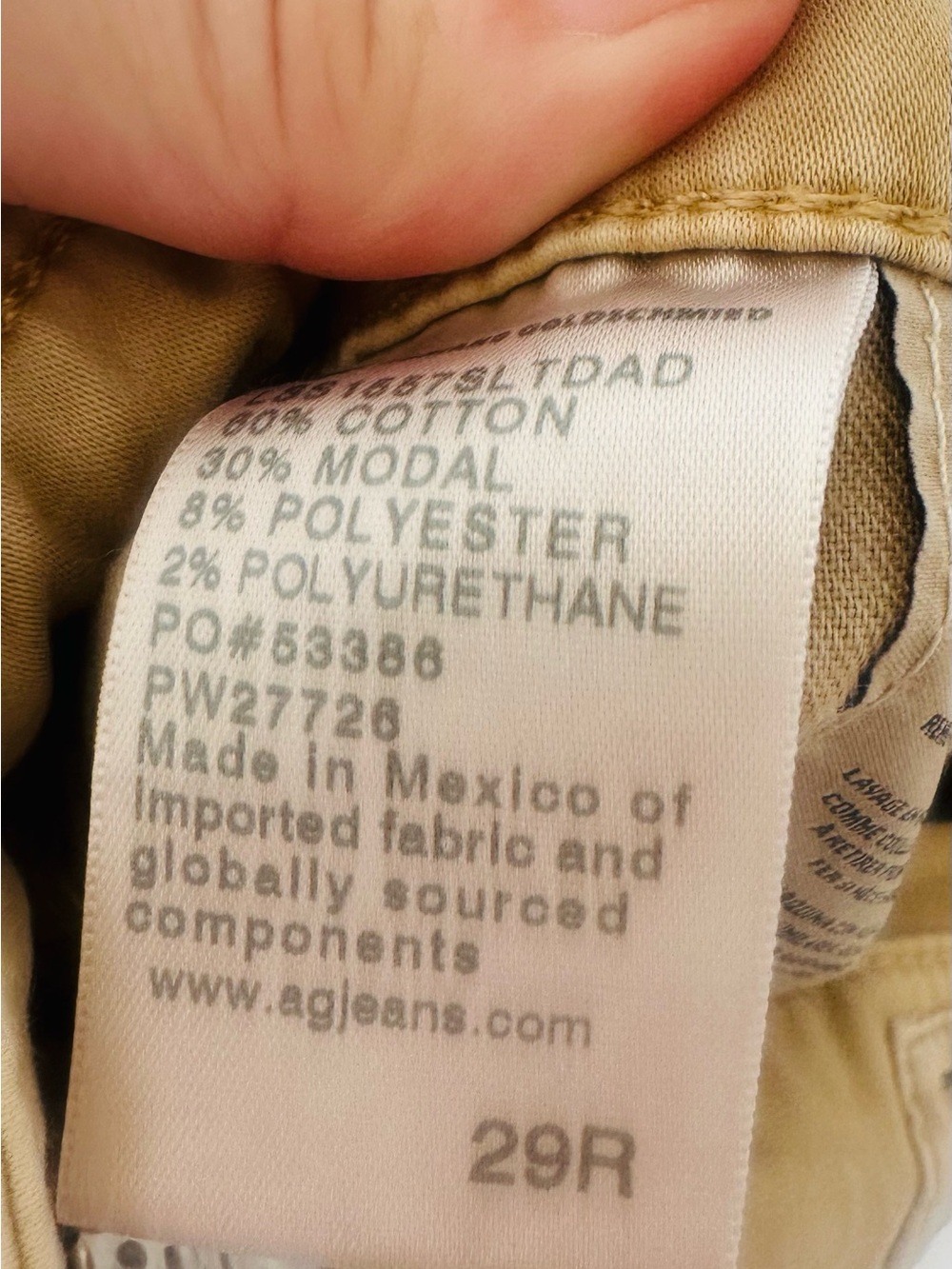 AG Adriano Goldschmied Prima Crop Khaki Jeans - Picture 4 of 8